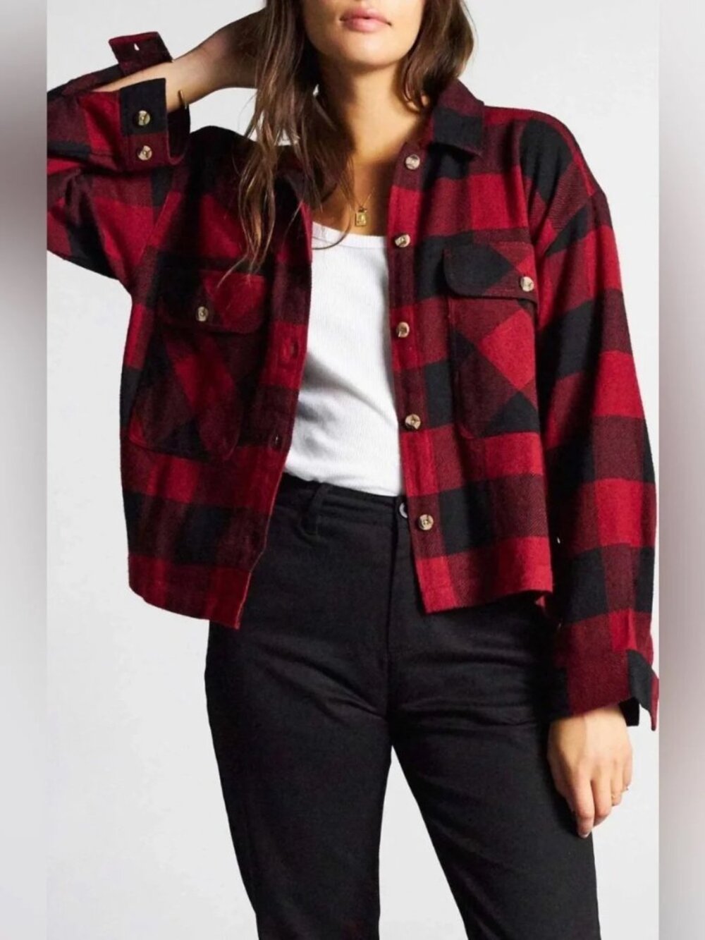 Brixton Astoria Long Sleeve Flannel Shirt | XS
